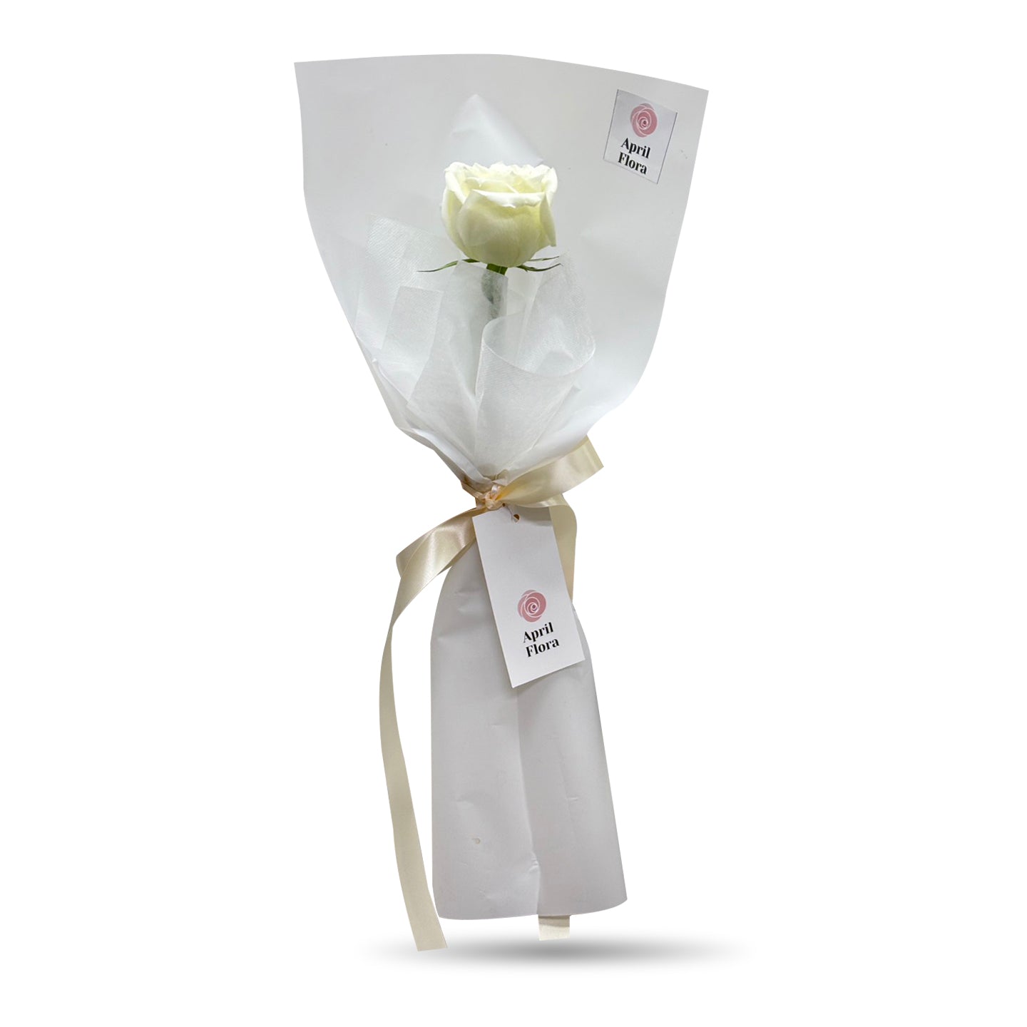 Single Love - White Rose Bouquet