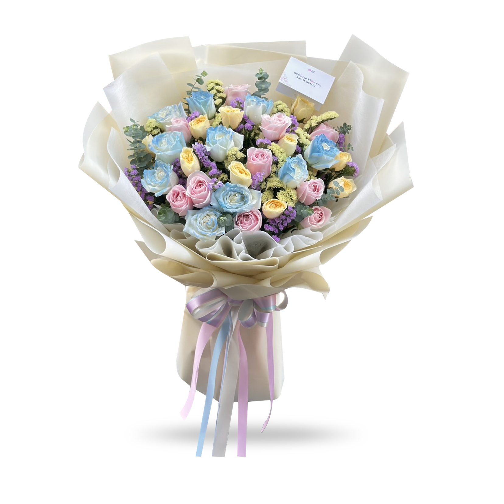 Dreamy Romance - 30 Mixed Roses Bouquet