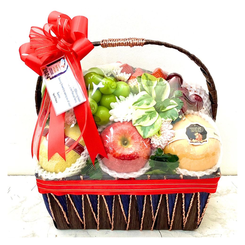 "The Sparkling" Basket Of Fruits