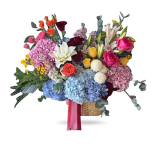 Wildflower Symphony – Mixed Flower Basket