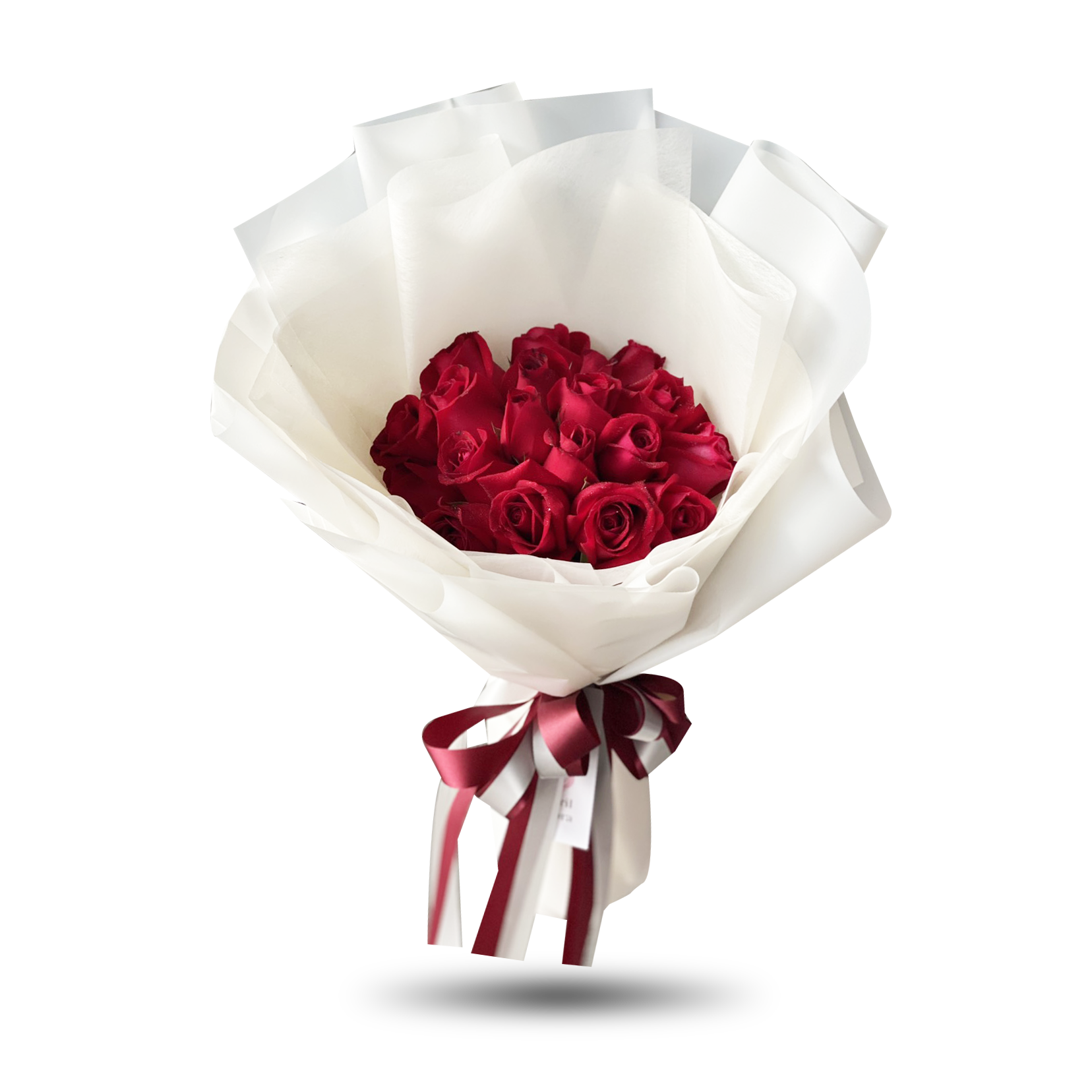 "Deep Love" Classy Bouquet Of 20 Red Roses